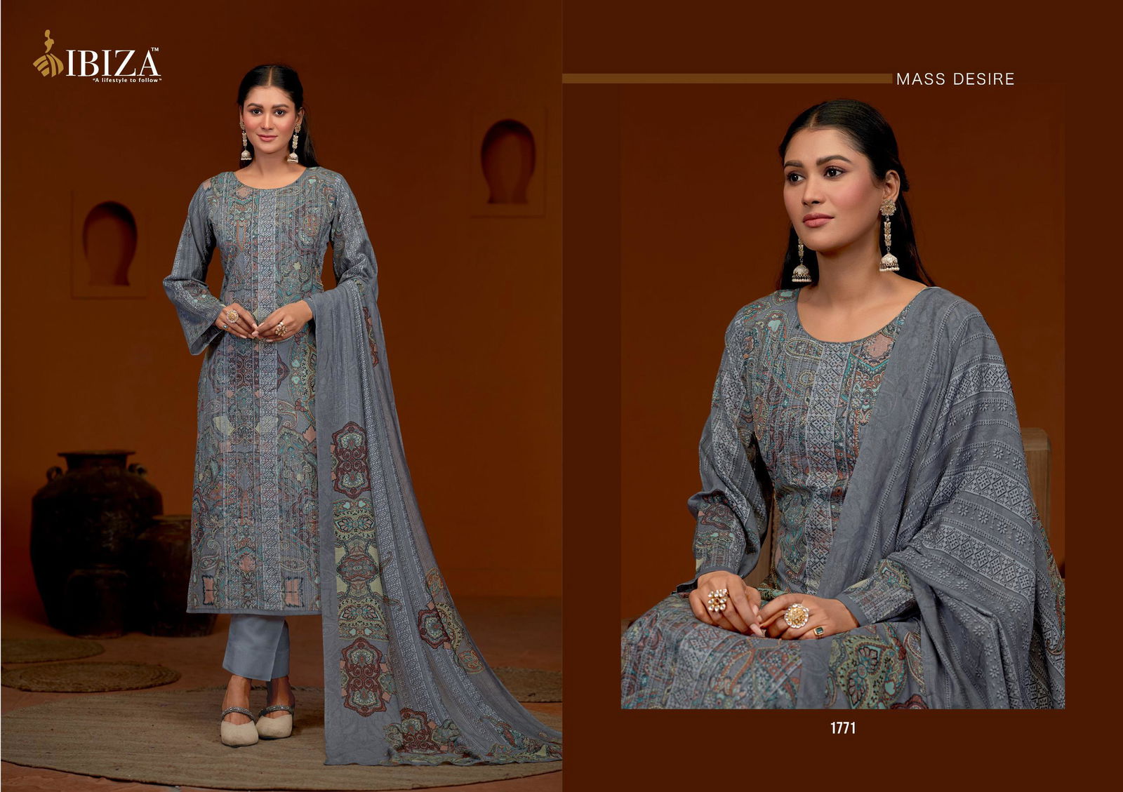 Occasion By Ibiza Lawn Cotton Designer Salwar Kameez Suppliers In India